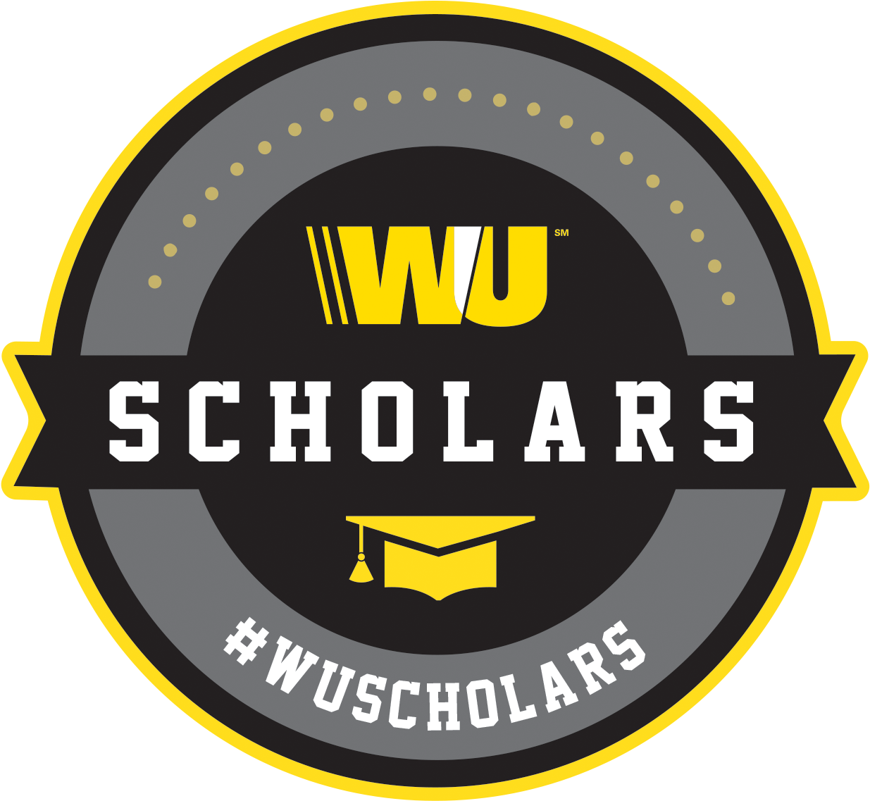 Western Union Foundation Scholars 1 Western Union Wu - Western Union (1250x1149), Png Download