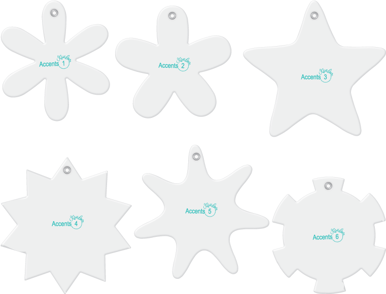 Accents Designer Template Accessory Set - Star Pick (800x620), Png Download