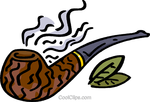 Pipe And Tobacco Royalty Free Vector Clip Art Illustration - Pfeife Clipart (480x329), Png Download