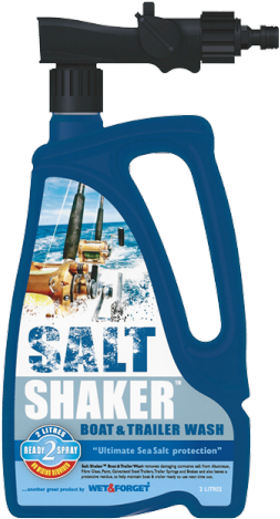 Salt Shaker Boat And Trailer Wash - Salt Removal System Boat (602x620), Png Download