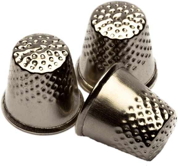 Download - Thimbles & Sewing Palms (649x661), Png Download
