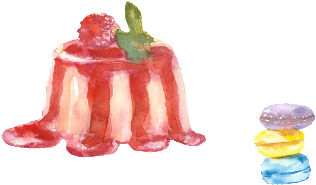 Hand Painted Realistic Delicious Dessert Png Transparent - Portable Network Graphics (1024x629), Png Download