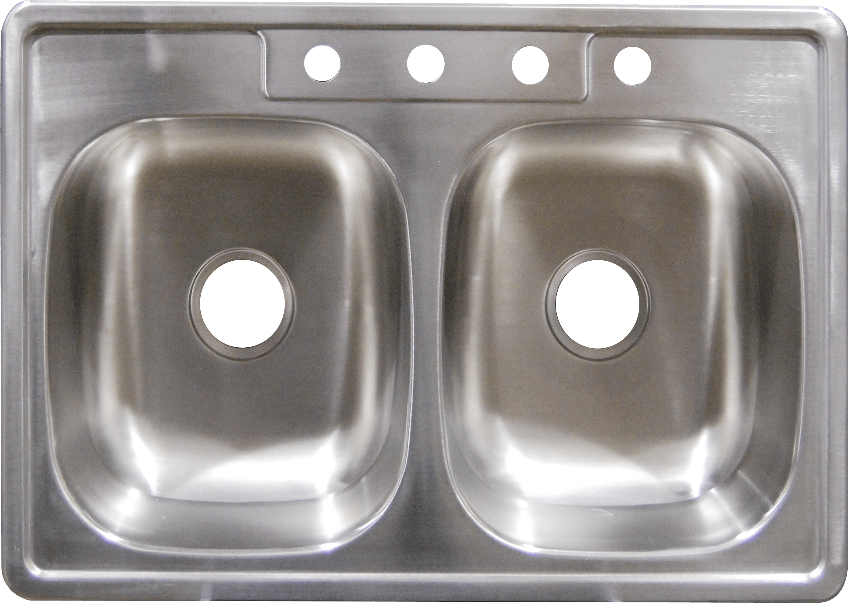 View Double Bowl Bathroom Sinks - Sink (3056x2250), Png Download