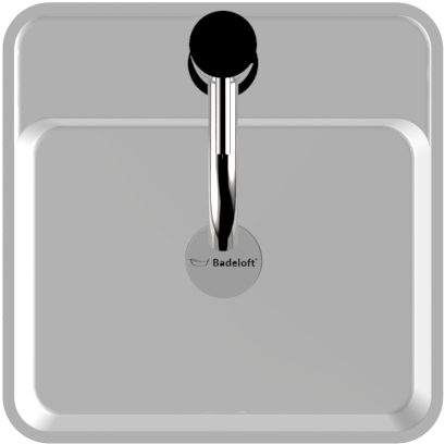 Freestanding Sink Sb-01a Top View - Wall Clock (1920x1094), Png Download