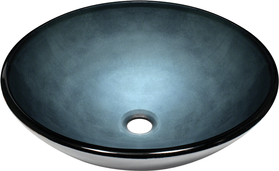 633 - Polaris Hand Painted Glass Vessel Sink (1000x800), Png Download