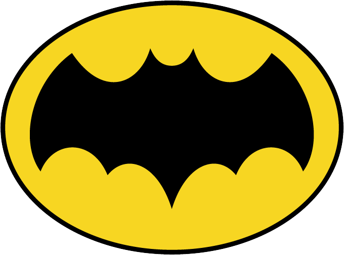 1966 Batman Chest Logo (680x504), Png Download