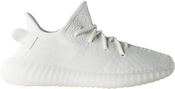 Image Of Adidas Yeezy 350 V2 Boost "white" - Adidas Yeezy Boost 350 V2 Cream White Mens (640x387), Png Download