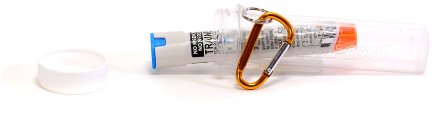 An Easy To Use Child Resistant Case For Epipens® - Belt (1000x297), Png Download