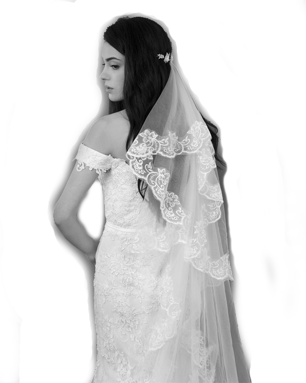 C - Bridal Veil (621x776), Png Download