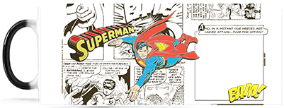 Morphing Mugs Dc Comics Personalized Superman Comic - Superman (400x400), Png Download