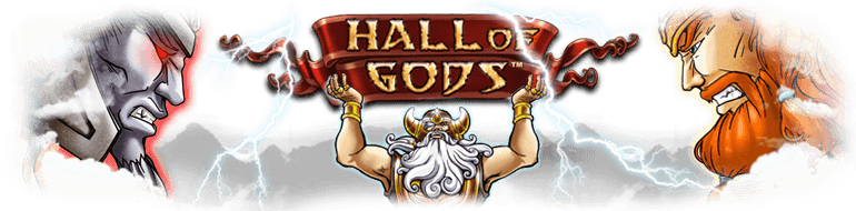 Hall Of Gods Online Slot - Hall Of Gods Slot Png (770x190), Png Download