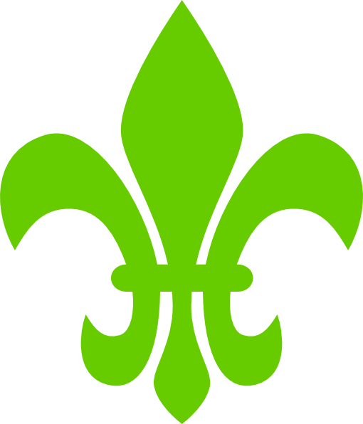 Fleur De Lis Green Png - Fleur De Lis Clip Art (510x596), Png Download