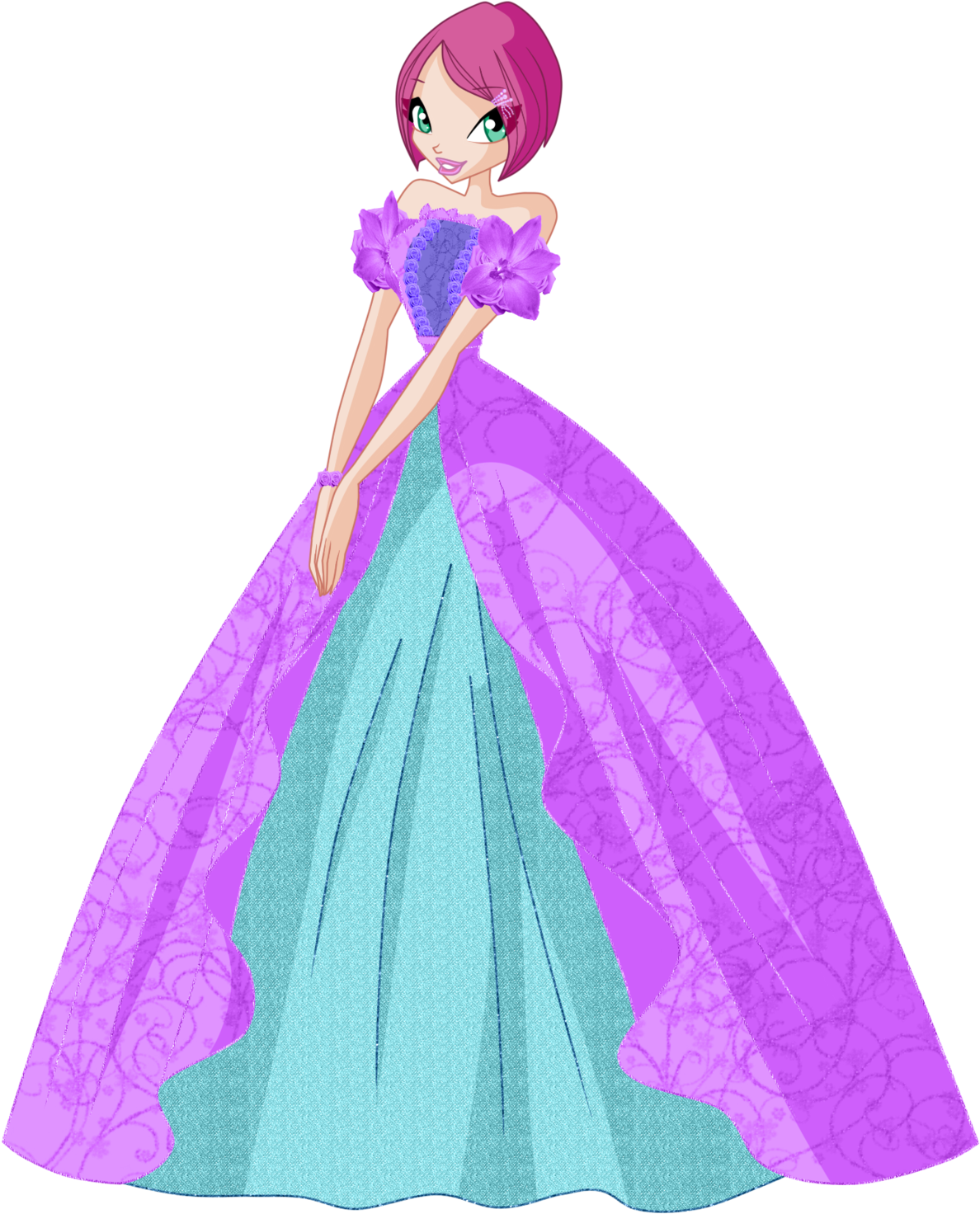 Tecna Gown - Winx Club Tecna Dress (1280x1784), Png Download