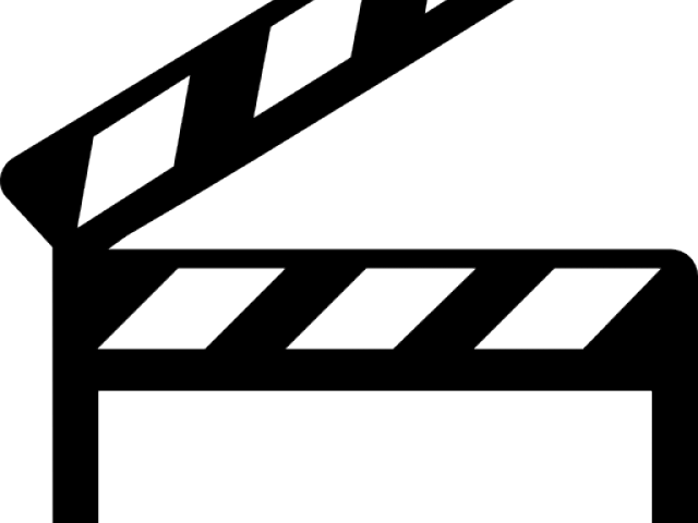 Filmstrip Clipart Hollywood Spotlight - Objetos De Cine Para Colorear (640x480), Png Download