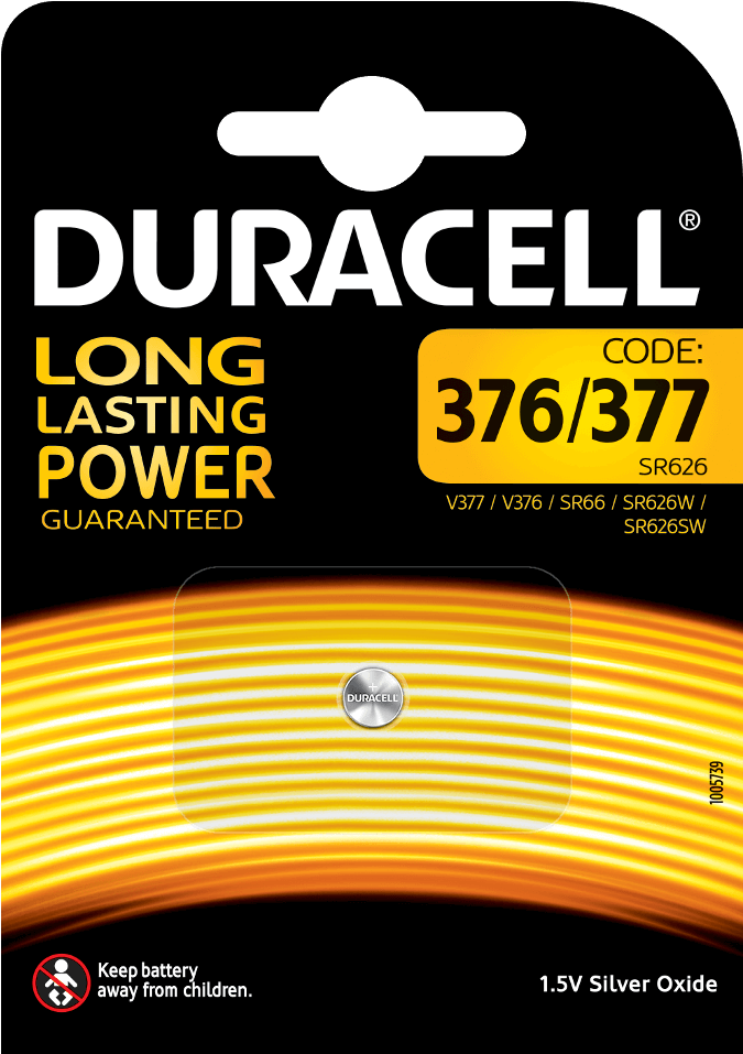 Duracell Specialty 377 Silver Oxide Batteries 1,55v - Duracell Mn21 (1000x1000), Png Download