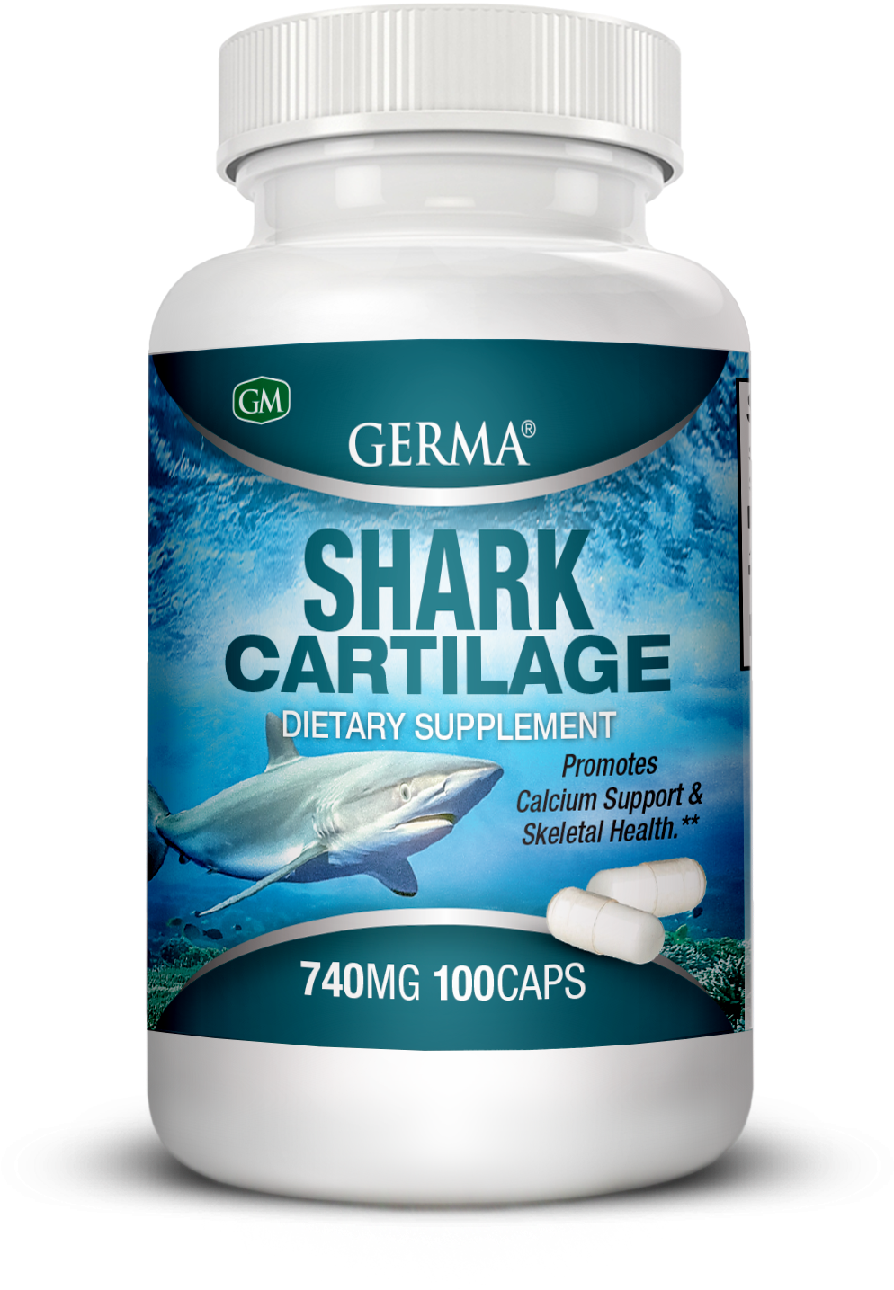 Germa® Shark Cartilage / Cartilago De Tiburon - Cartilago De Tiburon En Walmart (1800x1800), Png Download