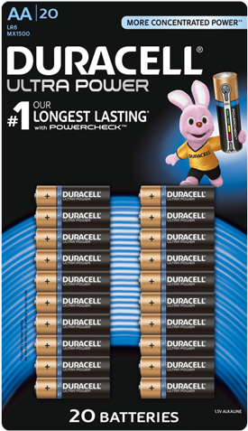 Duracell Ultra Power - Duracell Ultra Power Battery - Aa - Alkaline (500x500), Png Download