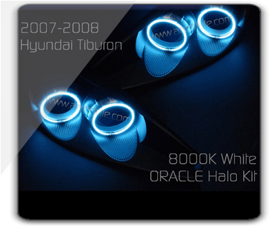 2007-08 Hyundai Tiburon Headlight Halo Kit - Hyundai Tiburon (406x329), Png Download