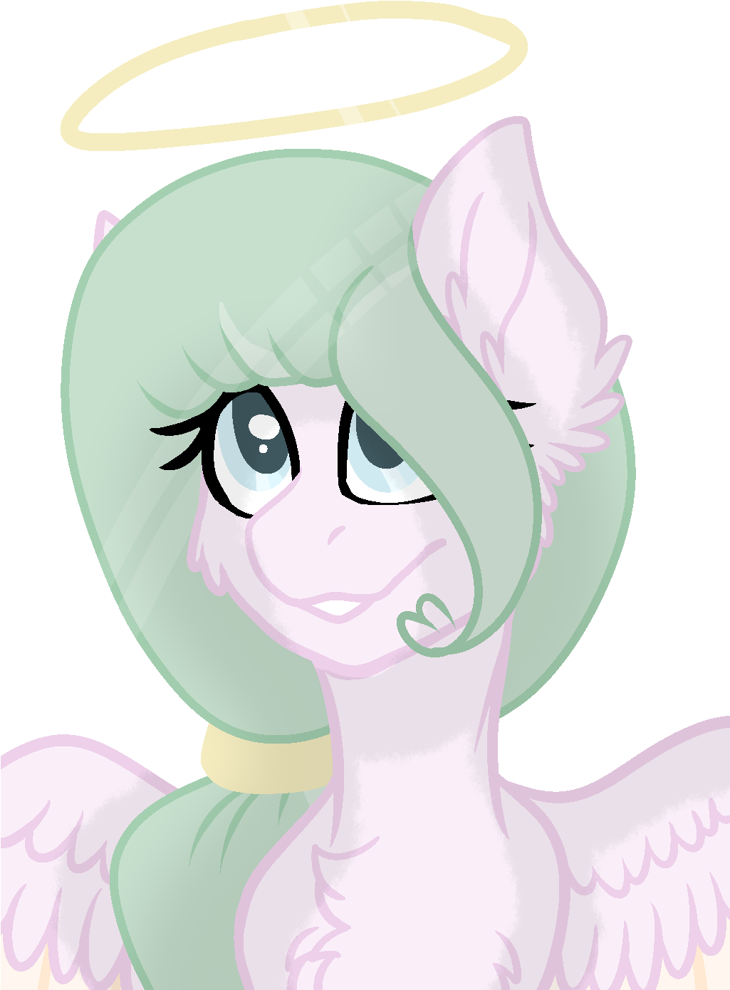 Mintoria, Female, Halo, Mare, Oc, Pegasus, Pony, Safe, - Universidad Autónoma De Guadalajara (1024x1399), Png Download