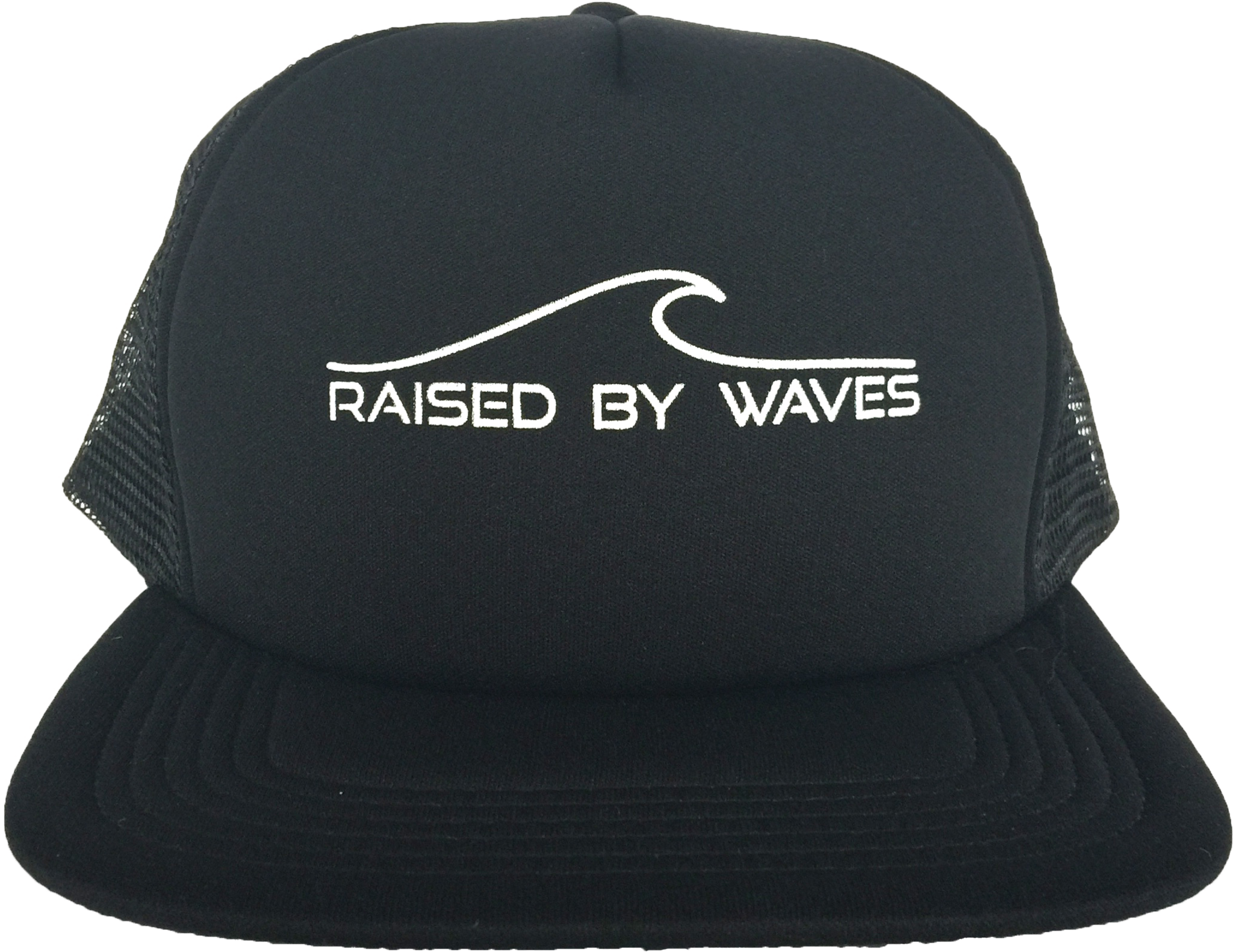 Raised By Waves Trucker Snapback Hat Black/black - Make Djing Great Again (2048x1581), Png Download