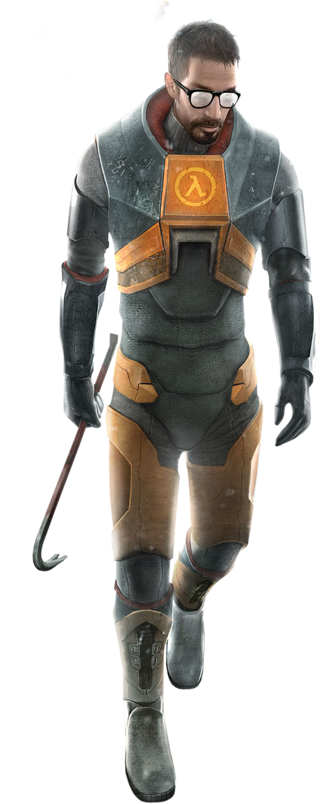 Halflife-sigtutorials - Gordon Freeman (530x1200), Png Download