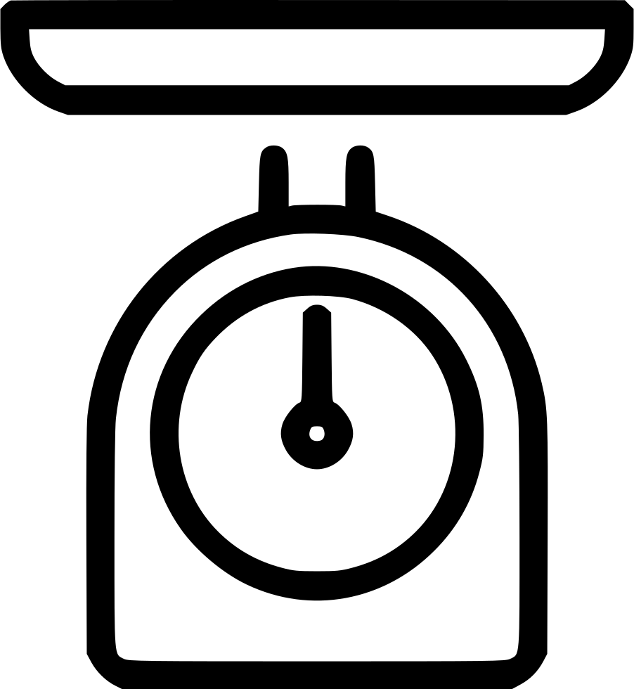 Scale Weight Kitchen Appliances - Icon (902x980), Png Download