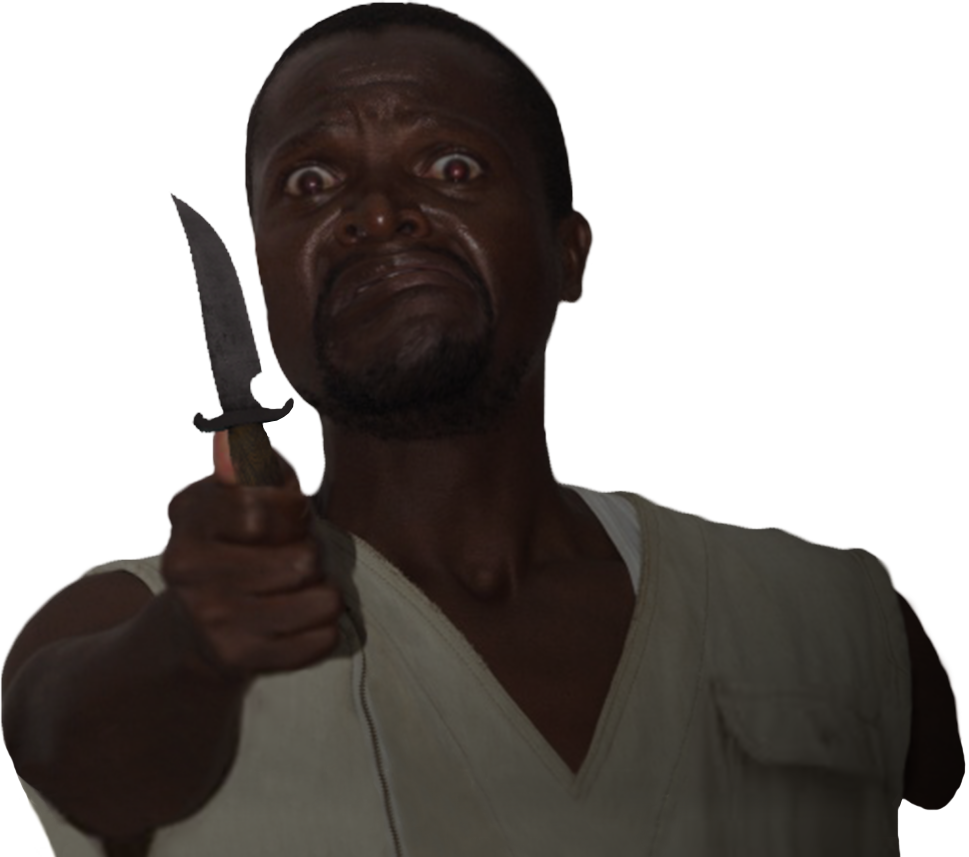 Crazy Knife Guy ✝ Png Crazy Knife - Guy With Knife Png (969x857), Png Download