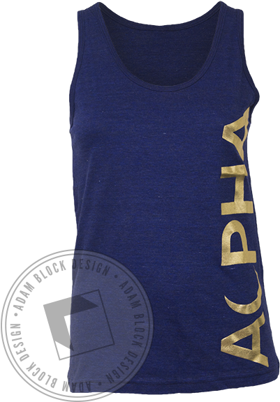 7747 Alpha You Never Forget Your First Tank Front Copy - Sigma Delta Tau Hand Sign (464x585), Png Download