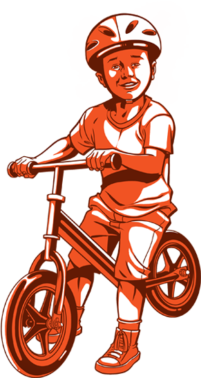 A Young Child Riding On His Balance Bike - Balance Bicycle (600x600), Png Download