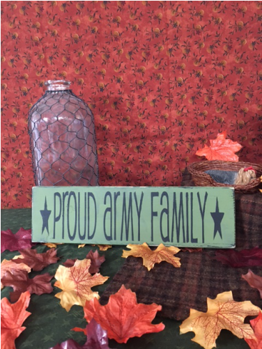 Proud Army Family Wood Sign - Christmas Ornament (500x500), Png Download