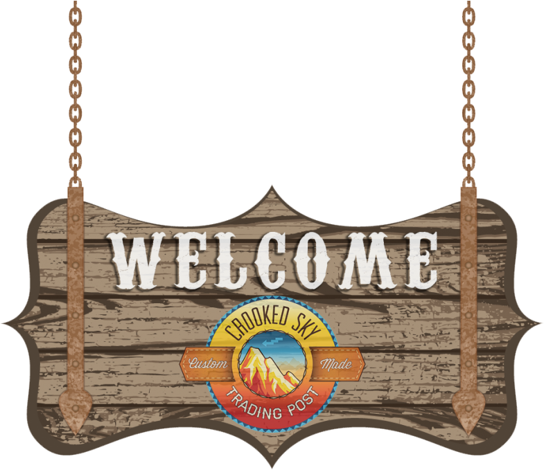 Crooked Sky Trading Post - Wood (845x684), Png Download