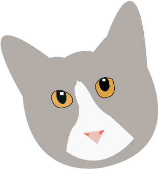 Gray Cat - Cat (396x332), Png Download