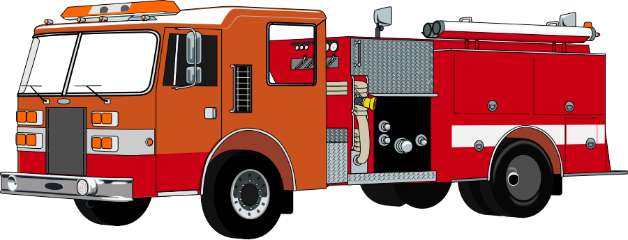 How To Set Use Fire 15 Svg Vector - Fire Truck Clip Art Free (900x345), Png Download