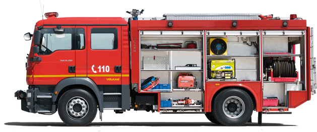 Fire Fighting Equipment (629x262), Png Download