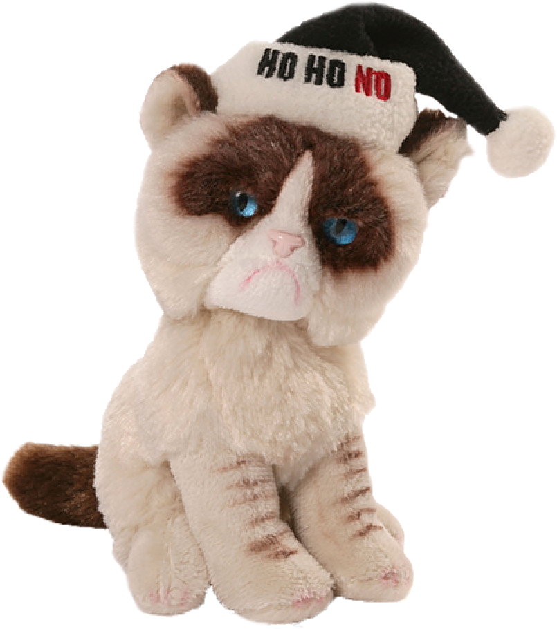 Grumpy Cat Christmas Plush - Gund Grumpy Cat Grumpy Cat Holiday Soft Toy (1200x1200), Png Download