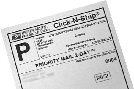 Print A Label Usps Priority Mail Shipping Label - Return Label Usps (469x303), Png Download