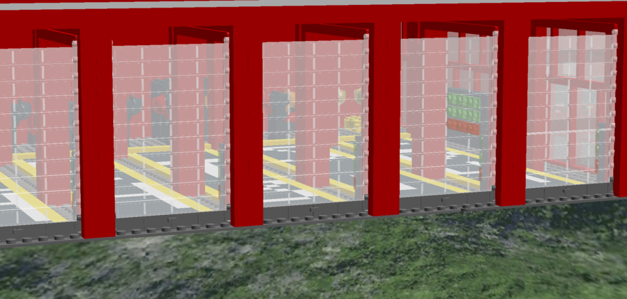 Window Clipart Fire Station Window Fire Engine - Lego (899x430), Png Download