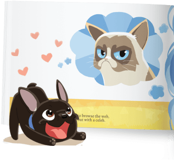 Can Your Pet Turn Grumpy Cat S Frown Upside Down - Cartoon (370x370), Png Download