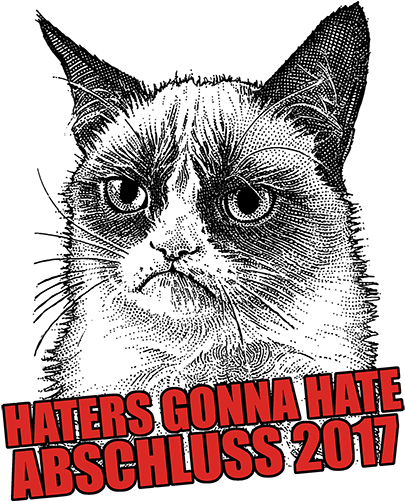 Haters Gonna Hate Grumpy Cat - Countdown To Weekend Meme (500x500), Png Download