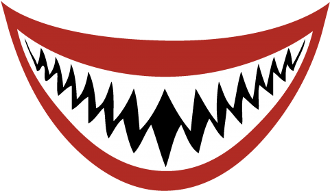 Shark Mouth Mascaras - Mil Mascaras Shark Mask (480x480), Png Download