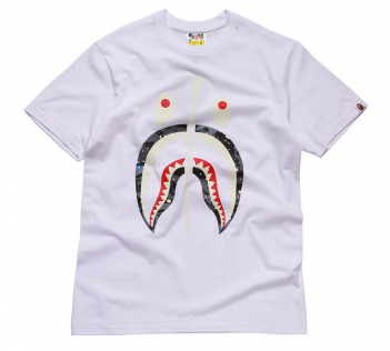 A Bathing Ape Shark Mouth Zipper T-shirt - Active Shirt (600x315), Png Download