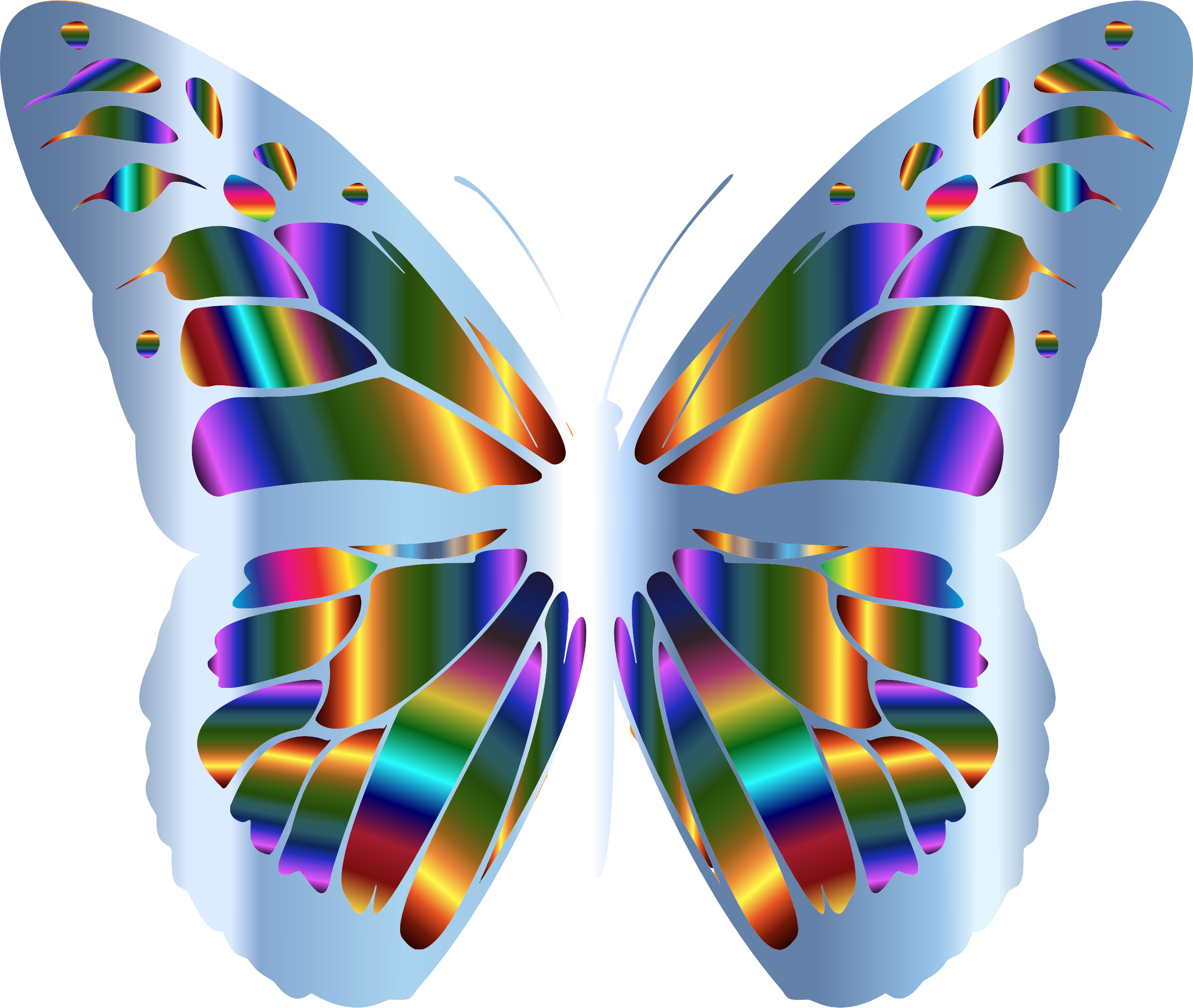 This Free Icons Png Design Of Iridescent Monarch Butterfly (2400x2028), Png Download