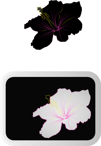 Hibiscus Clip Art Free Vector 4vector - Hibiscus Clip Art (408x590), Png Download