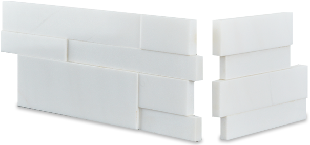 Aksent White Stone Wall Tile - Tile (630x283), Png Download