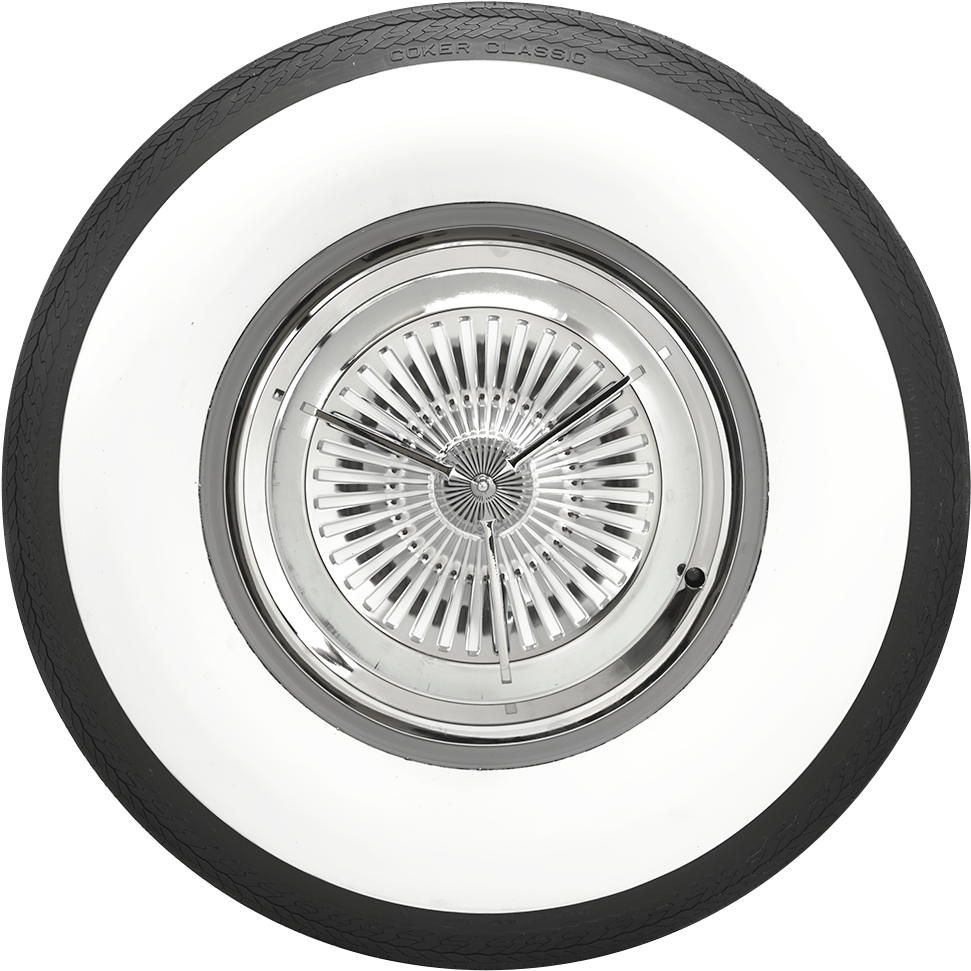 Coker Wide White Wall Tires Classic Whitewall Tires - White White Wall Tires (1000x1000), Png Download