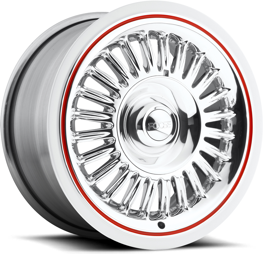 5 Lug Polished With Custom Painted White Wall - Custom White Wall Rims (1000x1000), Png Download