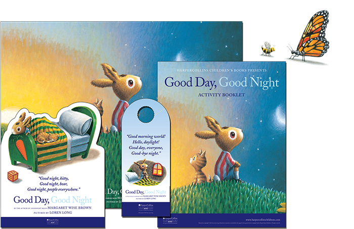 Kit Includes An Activity Booklet, Poster, Easel, And - Good Day, Good Night By Margaret Wise Brown (734x475), Png Download