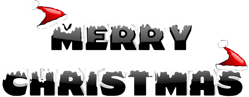 Merry Christmas Png File (850x343), Png Download