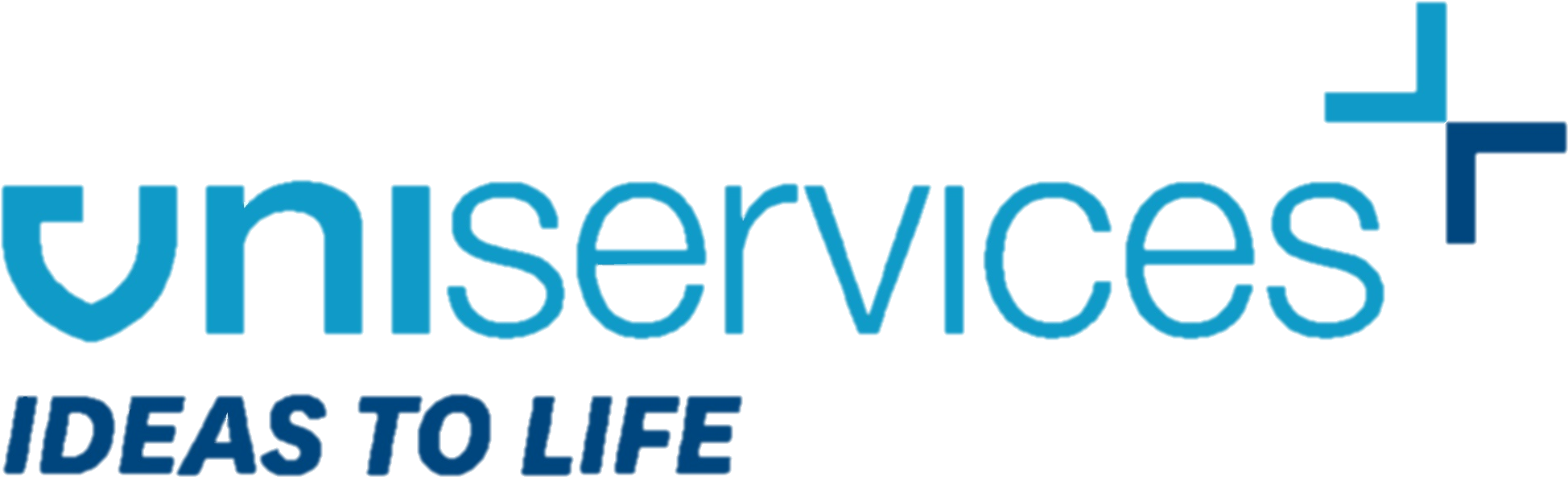 Uniservices - Uniservices Ideas To Life (2090x733), Png Download