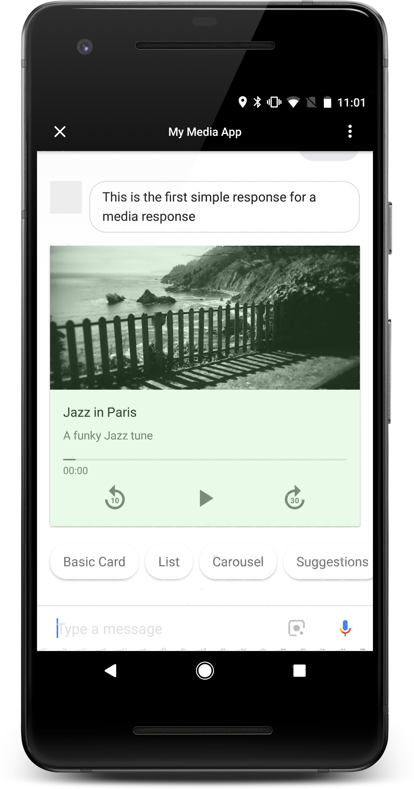 Media Responses - Google Assistant Card Response (1370x2534), Png Download